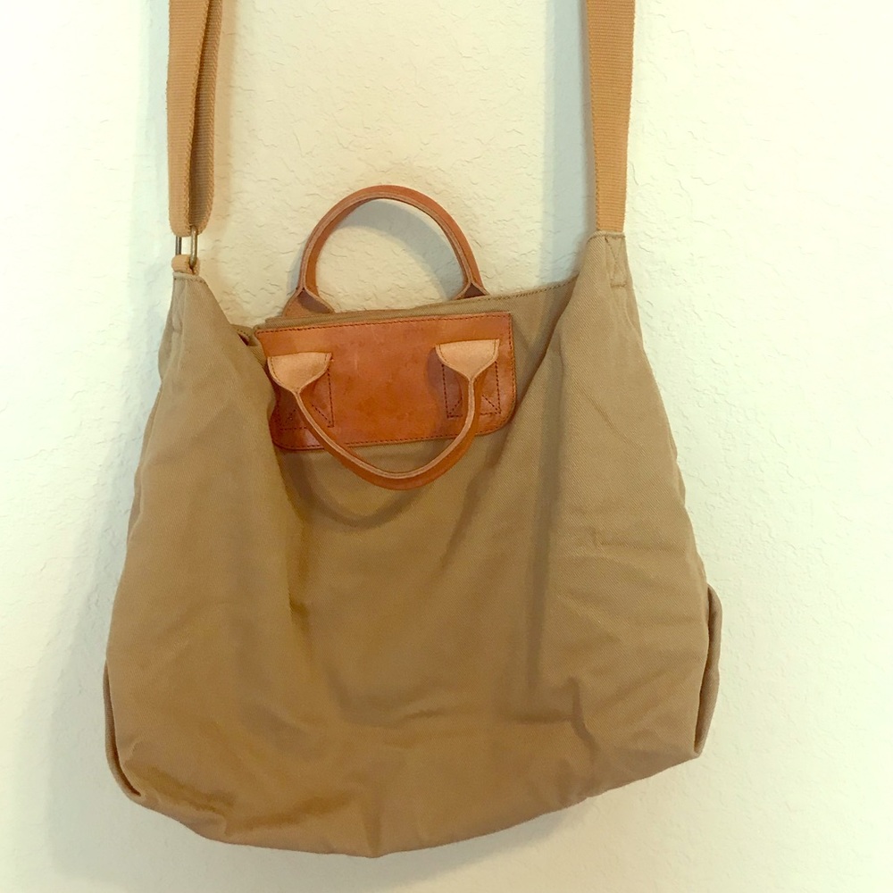 Lands’ End Canvas Leather Bag